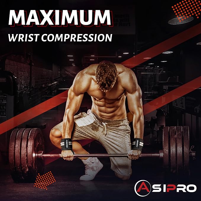 Wrist Wraps for Weightlifting 18" Wrist Straps for Weightlifting Weight Lifting Wrist Wraps for Men & Women, Muñequeras para Gym Wrist Support for Working Out, Gym Wrist Wraps for Powerlifting