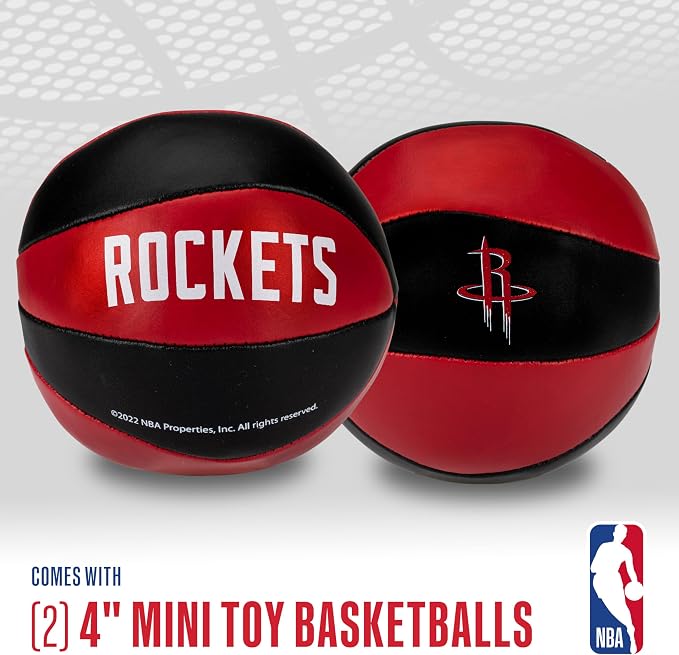 Franklin Sports NBA Toy Basketballs - 2 Pack of Kids Soft Mini Basketballs for Over The Door + Indoor Hoops - NBA Fan Shop