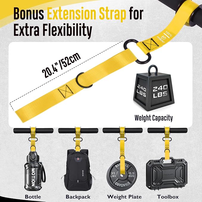 FitBeast Forearm Strengthener & Forearm Exerciser, Wrist Roller | Forearm strength trainer with thick handle and adjustable strap. Ideal for grip strength, muscle building and rehabilitation.