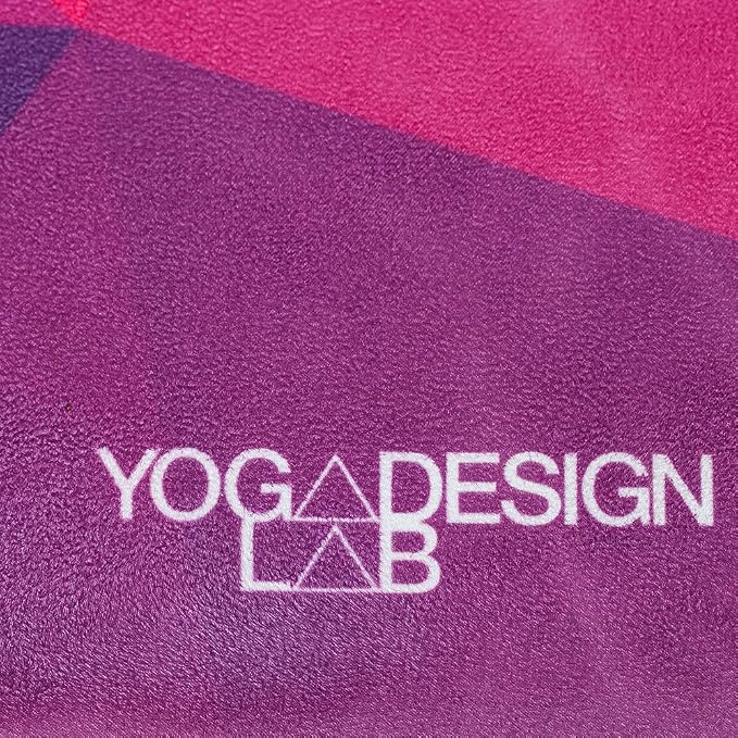 YOGA DESIGN LAB | The Combo Yoga Mat | 2-in-1 Mat+Towel | Eco Luxury | Ideal for Hot Yoga, Power, Bikram, Ashtanga, Sweat | Studio Quality | Includes Carrying Strap!