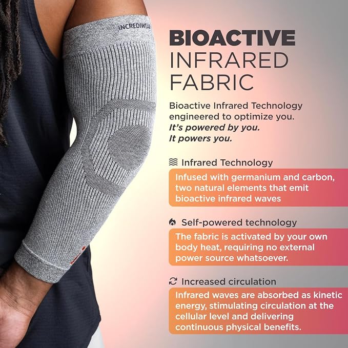 Incrediwear Elbow Sleeve – Infrared Elbow Brace for Joint Pain Relief | Elbow Sleeves for Women and Men, Elbow Support Sleeve for Tennis Elbow, Golfer's Elbow, Tendonitis, Bursitis, and Recovery