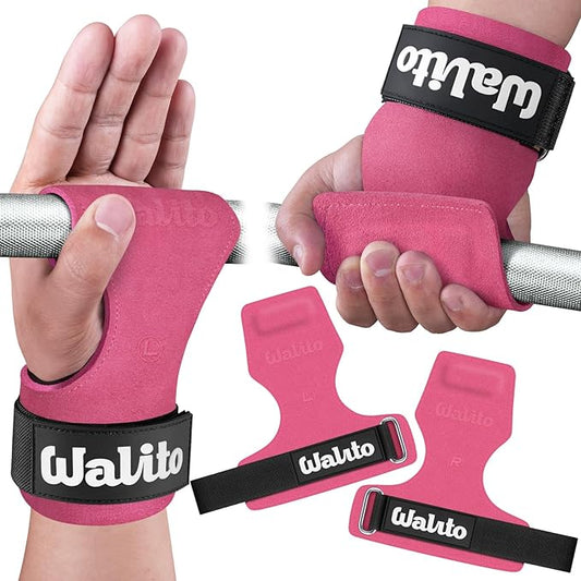 Weight Lifting Wrist Strap，Double Layer Leather Wrist Wraps with Neoprene Padding for Weightlifting & Deadlifts – Adjustable Gym Straps for Men & Women