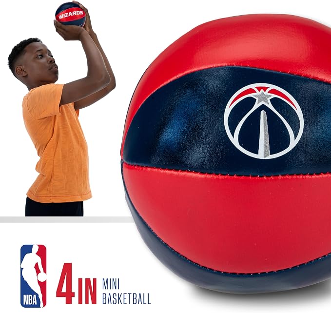 Franklin Sports NBA Toy Basketballs - 2 Pack of Kids Soft Mini Basketballs for Over The Door + Indoor Hoops - NBA Fan Shop