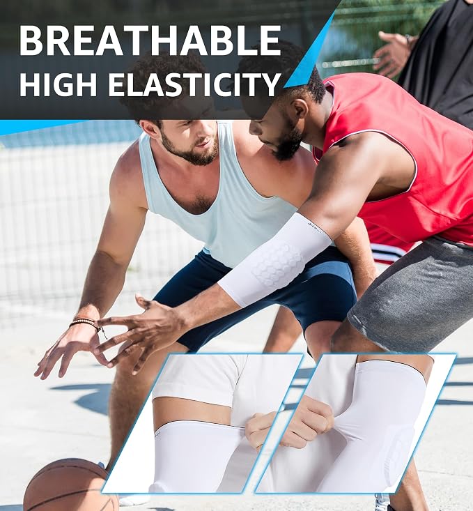 Elbow Pads for Teenagers Men and Women - Basketball Baseball Elbow Brace for Collision Avoidance and Support