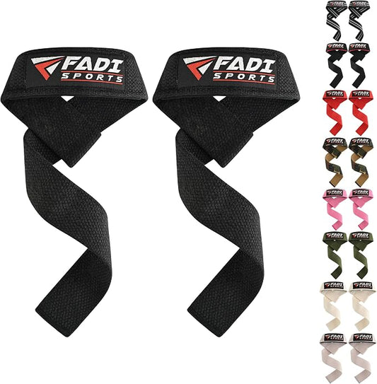 Lifting Wrist Straps for Weightlifting, Bodybuilding, Powerlifting & Deadlifts – 24 Inch Cotton Straps with Padded Neoprene for Strength Training & Grip Support