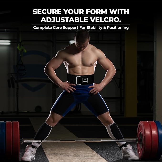 Quick Locking Weight Lifting Belt - Adjustable Lifting Belt for Powerlifting, Squat, Deadlift and Back Support, 4 inch Gym Belt for Men and Women