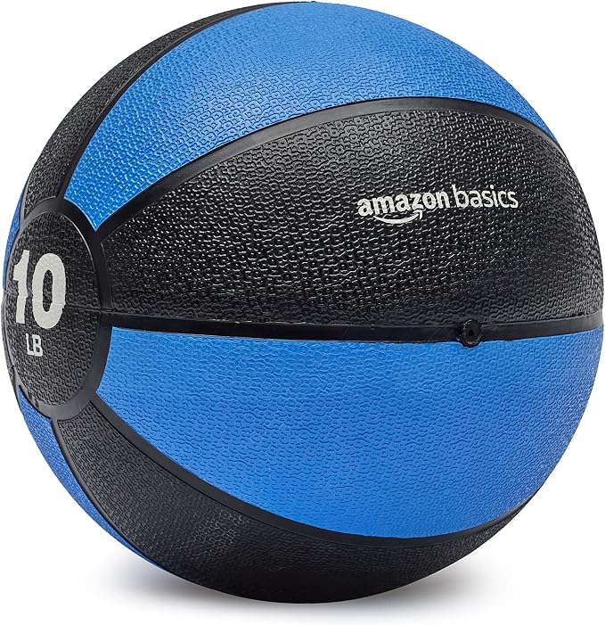 Amazon Basics Weighted Medicine Ball for Core Strength, Strength Training, Full-Body Workouts and Balance Exercises