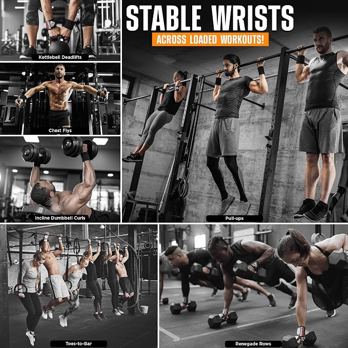 RDX Wrist Wraps for Weightlifting (Pair), IPL USPA Approved, Elasticated 18” Cotton Straps Support with Thumb Loop, Gym Wrap for Weight Lifting Powerlifting Competition Strength Training Bodybuilding