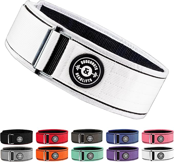 Weight Lifting Belt for Squats, Weightlifting Belt for Deadlifts - 4in Back Support for Bodybuilding | Powerlifting, Locking Metal Buckle, Weight Lifting Belts for Men - Quick Locking
