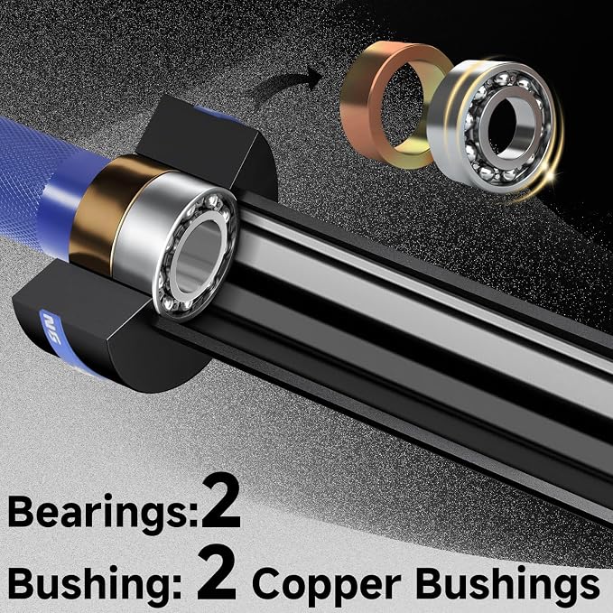 Ceramic Olympic Barbell 4/5/6FT – Short 2" Bar for Home Gym | Alloy/A3/45 steel. 400-500LB. 28mm knurled grip. Brass bushings. Squat, bench, deadlift, hip thrust. Fits standard plates.