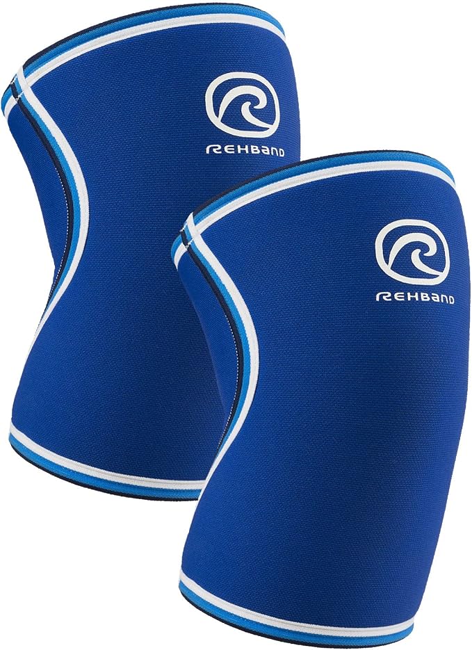 Rehband Original Knee Sleeve 7mm Neoprene Compression Knee Support, Ideal for Weightlifting, Powerlifting, Strongman & Fitness
