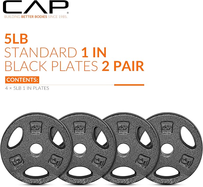 CAP Barbell Standard 1-Inch Grip Weight Plates