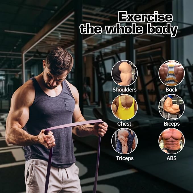 Resistance Bands, Pull Up Assistance for Men/Women, Exercise Bands, Workout Bands for Body Stretching, Physical Therapy, Muscle Training