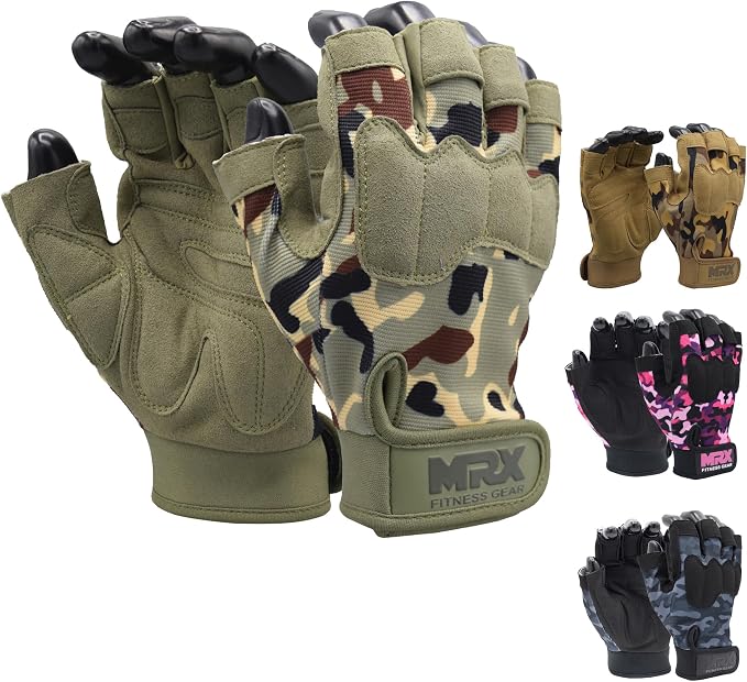 MRX Workout Gloves for Men and Women – Breathable, Snug-Fit Exercise Gloves for Weight Lifting, Cycling, Gym Training & Outdoor Activities