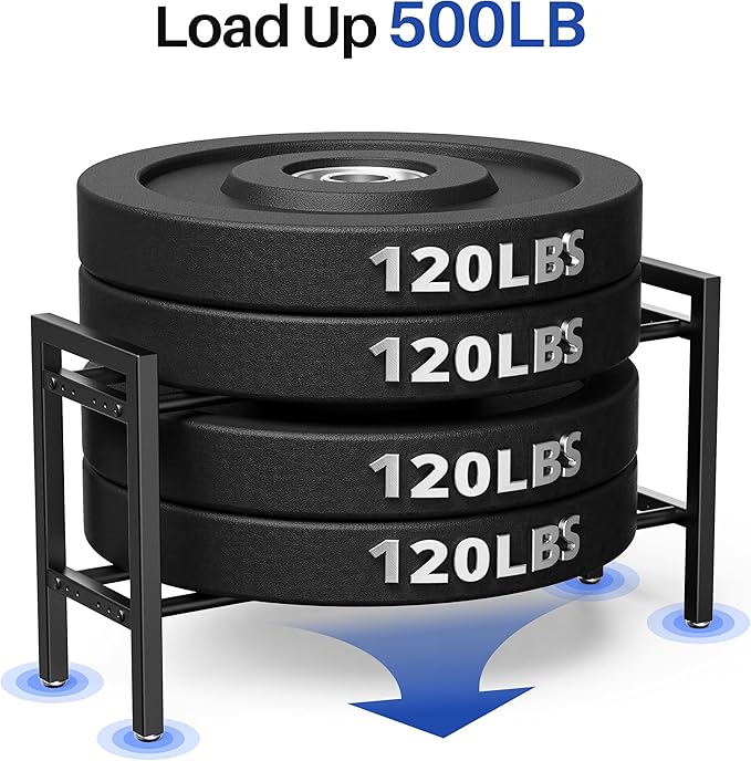 Dumbbell Rack 2-Tier Adjustable Weight Rack For Home Gym Dumbbells Kettlebell (Rack Only)