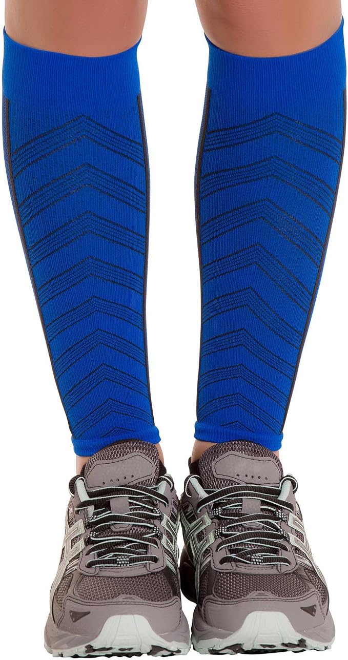 Zensah Featherweight Compression Leg Sleeves - Relieve Shin Splints, Calf Strains