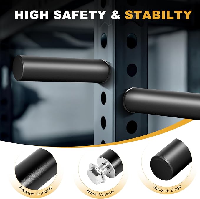 EVERYMATE Weight Plate Holder Power Rack Attachment 2 Inch Olympic Plate Storage Power Squat Rack Holder Weight Plates for 2x2 3x3 2x3 Power Cage Accessories Weight Plate Rack