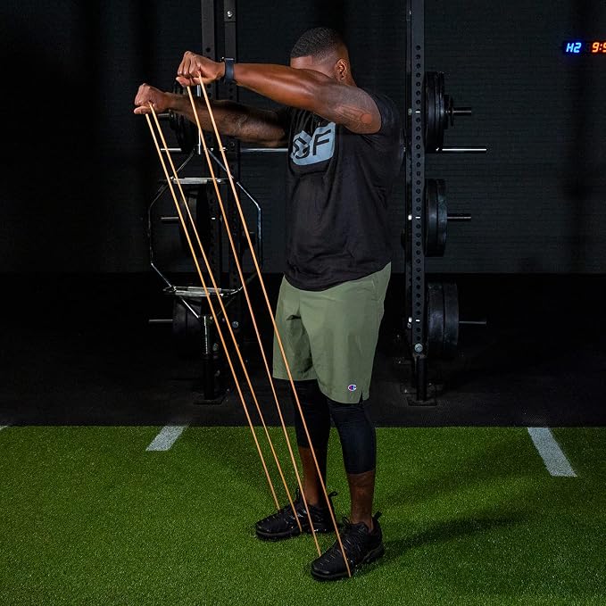 Serious Steel Fitness 32" Resistance Training Bands (Portable Exercise Band System Training Bands- Great for Individuals Under 5'10")