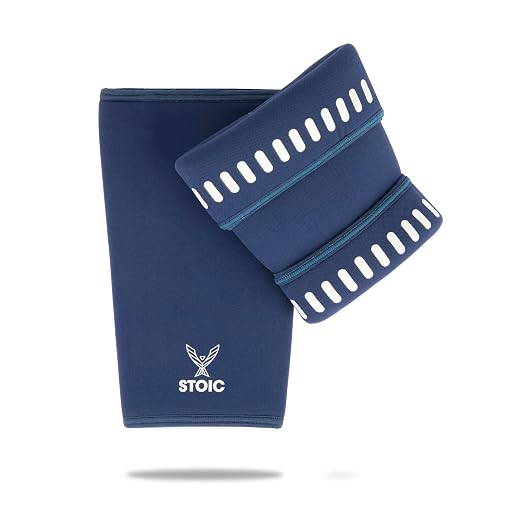 Stoic 7mm Neoprene Knee Sleeves for Men & Women - Navy, X-Small