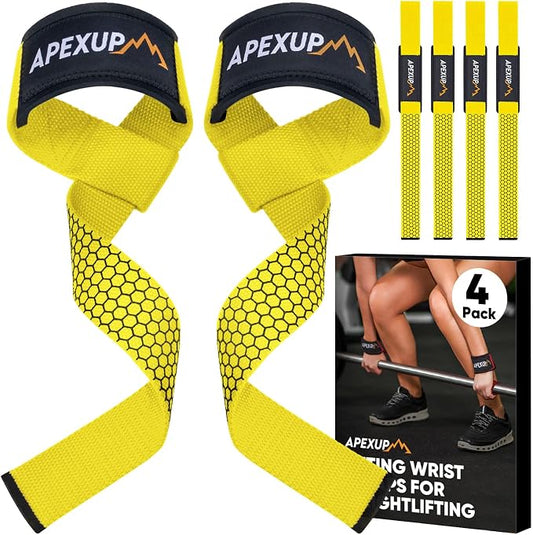 Weight Lifting Straps for Weightlifting, Lifting Wrist Straps Gym, Deadlift Strap, Anti Slip Silicone Weightlifting Strap Men Women Powerlifting, Strength Training