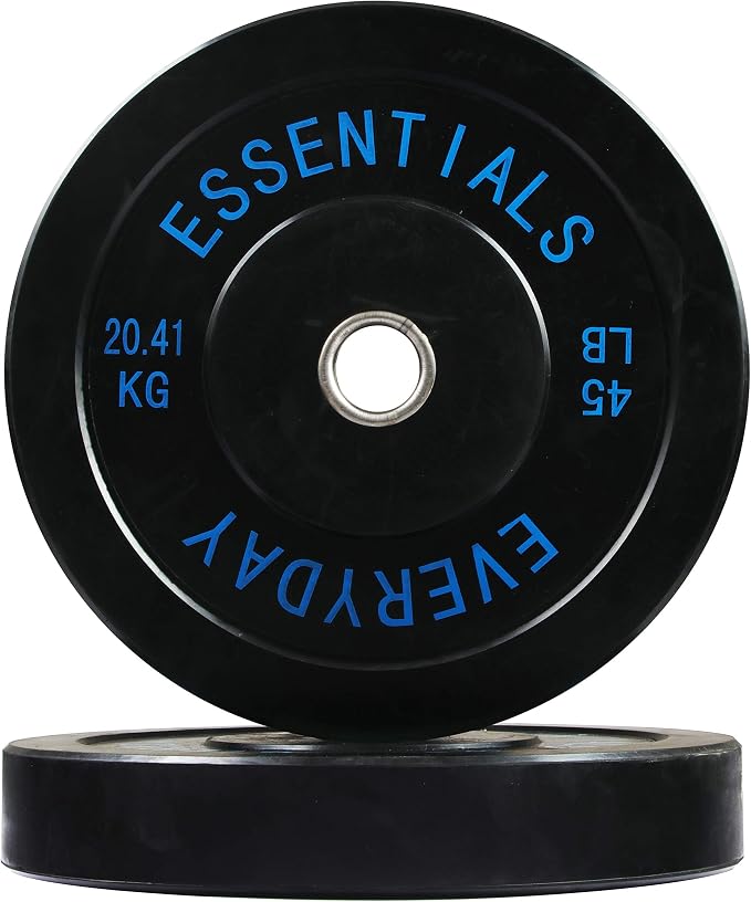 BalanceFrom Color Coded Olympic Bumper Plate Weight Plate with Steel Hub