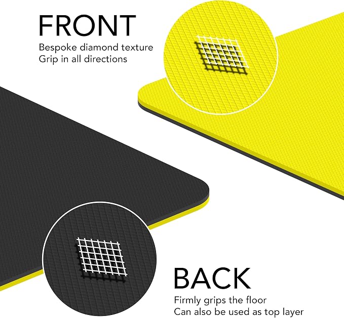 Large Exercise Mat – Extra Thick 10mm Workout Mat (72"x32") – Non-Slip TPE Yoga Mat for Women & Men – Pilates, HIIT, Fitness & Home Gym Mat – Includes Free Carry Bag