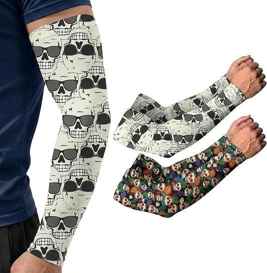 ARMORAY Arm Sleeves for Men and Women - UV Sun Protection Cooling Compression - Tattoo Cover Up Sleeve for Daily Wear & Work