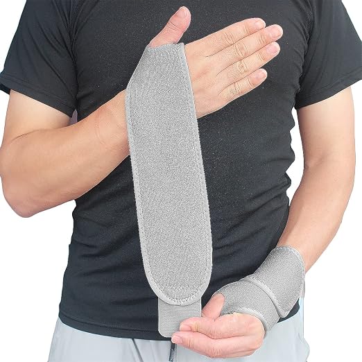 YUNYILAN Wrist Brace Wrist Wraps for Carpal Tunnel 2 Pack Wrist Brace Compression Straps Hand Support, Adjustable Wrist Support for Arthritis and Tendinitis, Joint Pain Relief (Gray)