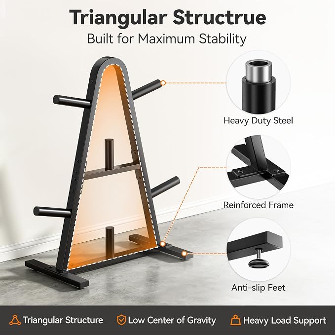 Weight Rack for Home Gym, 400 LB Weight Tree