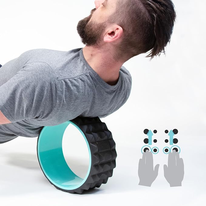 Chirp Wheel XR 10" Acupressure Back Roller for Muscle Relief, Mint | Acupressure Back Roller, Spinal Traction Wheel, Foam Roller for Trigger Points, Deep Tissue Back Massager, 10 Inch