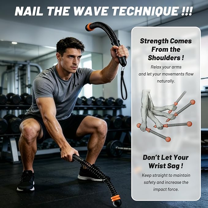 Adjustable Ropeless Battle Ropes for Home Gym,Cordless Battle Ropes with Storage Bag,Portable Workout Ropes for Strength & HIIT,Aerobic Training for Men & Women(Adjustable-Black(2pack))