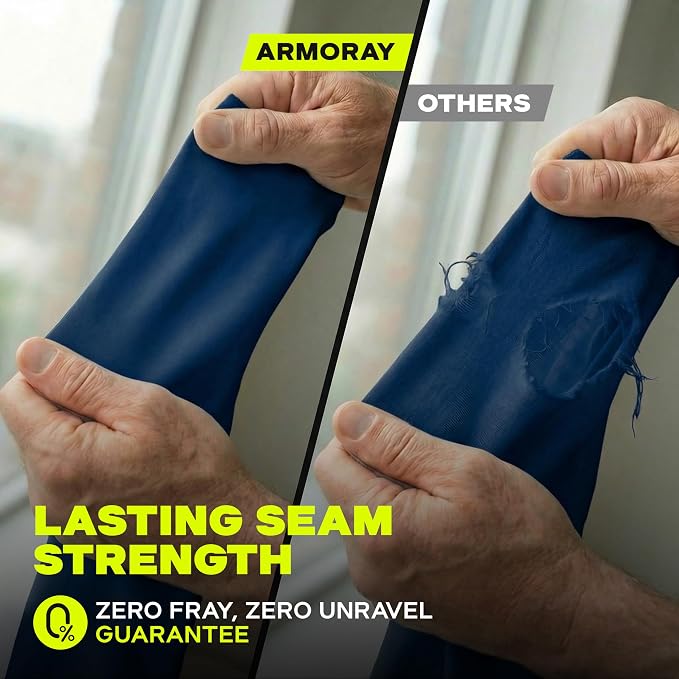 ARMORAY Arm Sleeves for Men and Women - UV Sun Protection Cooling Compression - Tattoo Cover Up Sleeve for Daily Wear & Work