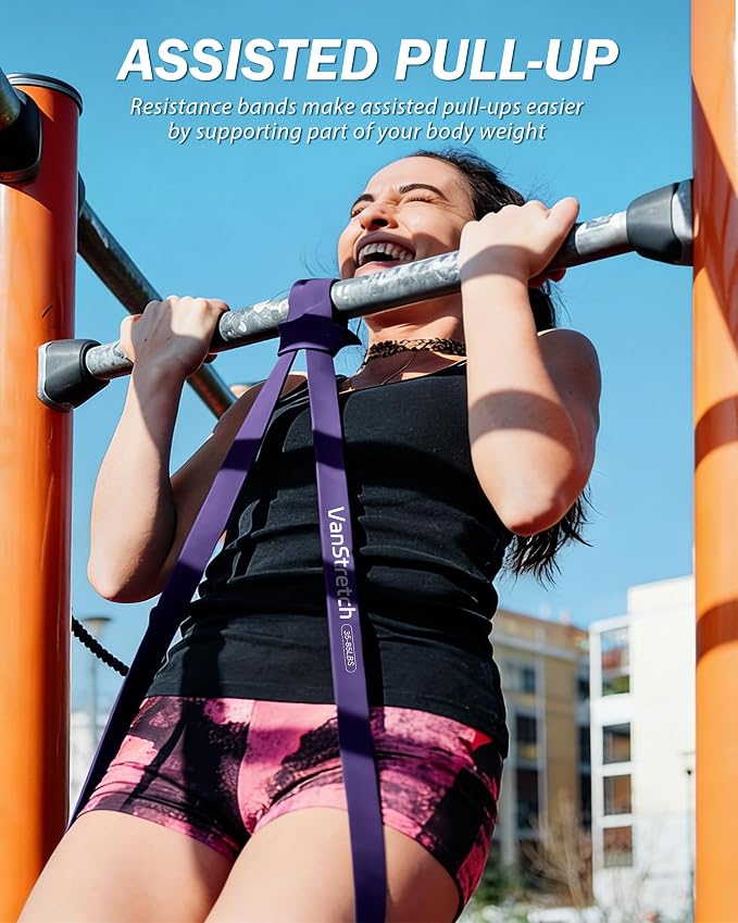 Resistance Bands for Working Out,5-Level Elastic Pull Up Assistance Bands Set for Men & Women,Exercise Bands for Home Workouts,Fitness,Training & Physical Therapy
