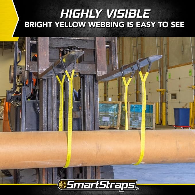 SMARTSTRAPS - 842 SmartStraps Webbing Sling - 1x6 Nylon Webbing Sling 1 Ply 1,600 lbs