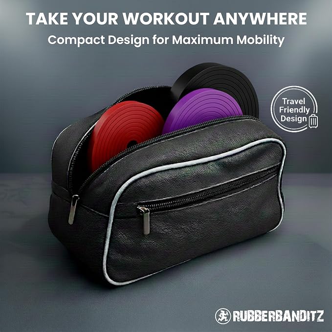 Rubberbanditz Combo Pull Up Assist Bands | Heavy Duty Resistance Exercise Bands for Powerlifting, Mobility, and Stretching | Resistance Bands for Working Out