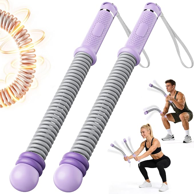 Upgrade Weighted Ropeless Battle Ropes, Adjustable Cordless Battle Rope – Portable Battle Ropes for Home Gym Workout, HIIT & Cardio Full Body Training Exercise Rope for Strength Training Men & Women