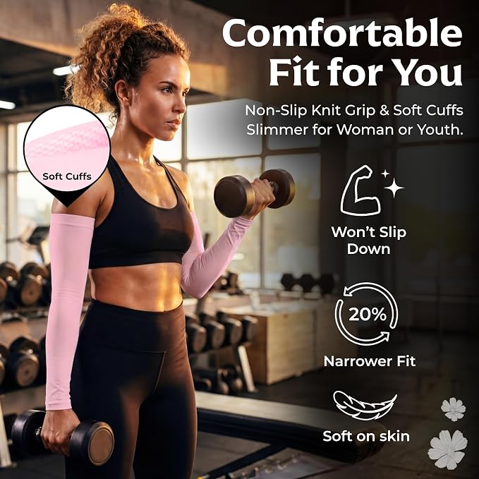 SportsTrail Cooling Arm Sleeves for Men & Women – Breathable, UV Sun Protection, Sports Arm Sleeves for Women, Men & Youth