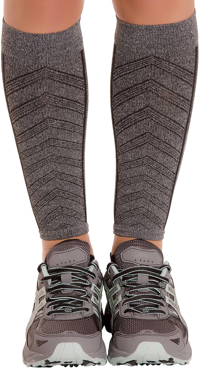 Zensah Featherweight Compression Leg Sleeves - Relieve Shin Splints, Calf Strains
