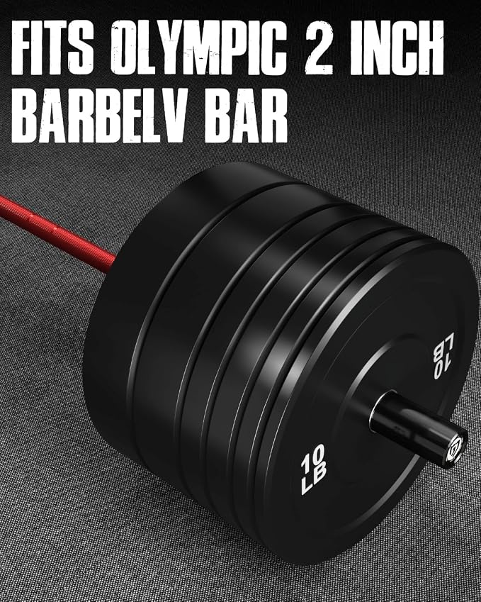 PB01 7FT Olympic Barbell, Weight Bar with Knurled Grip for Squats, Deadlifts, Weightlifting, Strength Training, Bench Press, Fits 2-inch Standard Weight Plates, 1500LB Capacity