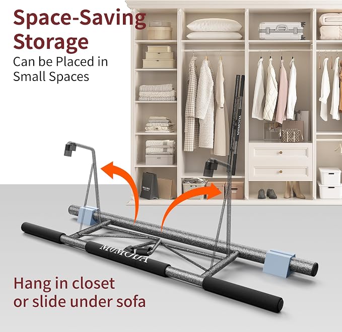 MOMODA Doorway Pull Up Bar, Home Gym Fitness Chin-Up Bar for Door Frame