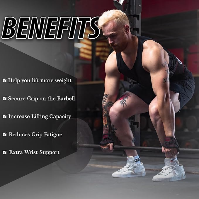 Figure 8 Lifting Strap- Strongman 10-14" Deadlift Straps- True Grip Support & Heavy Duty Wrist Straps for Weightlifting Women Men- Hand Straps for Weight Lifting Figure 8 Straps for Gym Workout