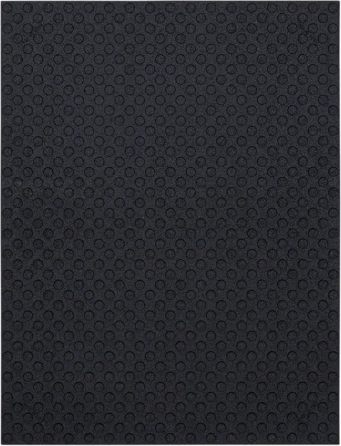 Mohawk Home Heavy Duty Rubber Stall Mat - Gym Floor- Under Dog Crate - All Purpose Utility 3' x 4' - 1/2" Thick (Pack of 10) - Solid Texture