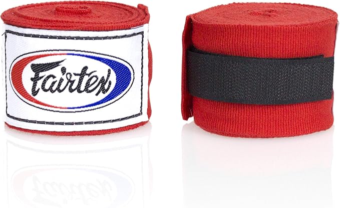 Fairtex HW2 Elastic Cotton Handwraps, 120' and 180" Full Length Hand Wraps-Many Colors