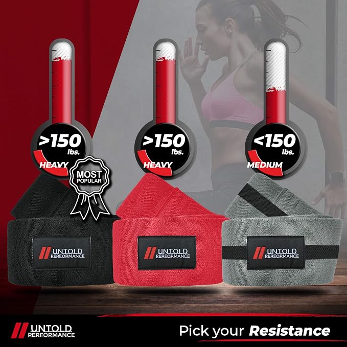 Heavy Resistance Bands - Hip Bands for Working Out, Premium Exercise Bands Resistance, Durable Resistance Bands for Strength, Flexibility & Glute Workouts