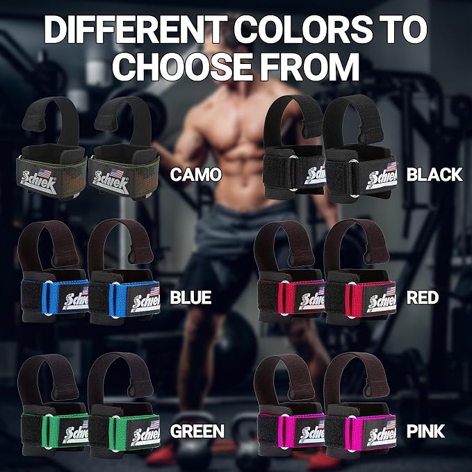 Schiek Sports Model 1000-DLS Deluxe Dowel Lifting Straps