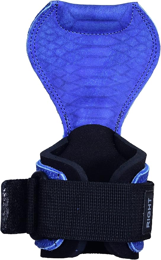 Cobra Grips Weight Lifting Gloves with Adjustable Neoprene Padded Wrist Wraps - Heavy Duty Alternative to Power Lifting Hooks for Deadlifts