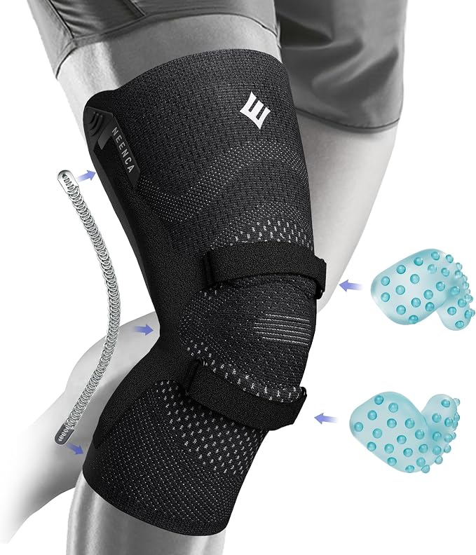 NEENCA Professional Knee Brace, Medical Knee Support for Women & Men Relief | Patented Patella Tendon Strap & Gel Pads & Metal Stabilizers, for Knee Pain, Meniscus Tear, ACL, Joint Pain, Sports, Workout