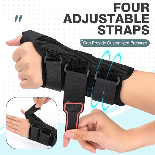 Medibot Wrist Brace & Thumb Spica Splint, for De Quervain's Tenosynovitis, Tendonitis, Carpal Tunnel & Arthritis Wrist Support Thumb Splint (Left Hand - Large)