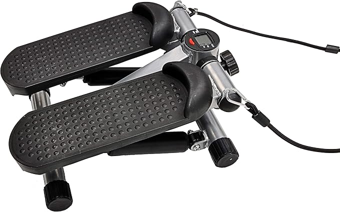 Fitvids Pre-Assembled Adjustable Mini Stepper Stair Stepper Stepping Machine with Resistance Bands