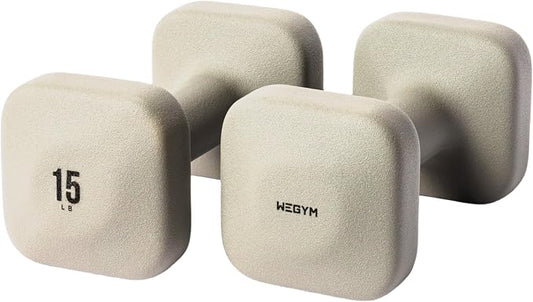 WeGym Square Dumbbells for Home Gym, Hand Weights for Strength Training